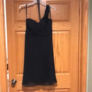 Bill Lavkoff black bridesmaid dress
